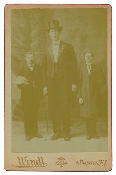 Louis Moilanen “Finlander Giant” Cabinet Card Photograph.