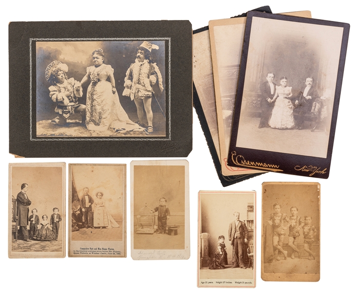 Nine Nineteenth Century Photographs of Little People.