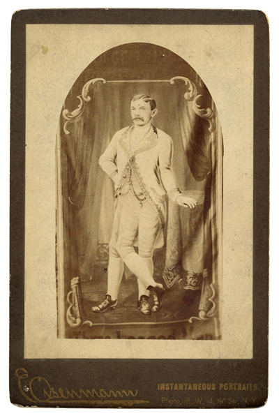 Three-Legged Man George Libbert Cabinet Card Photograph.