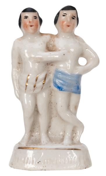 Chang and Eng Porcelain Figurine