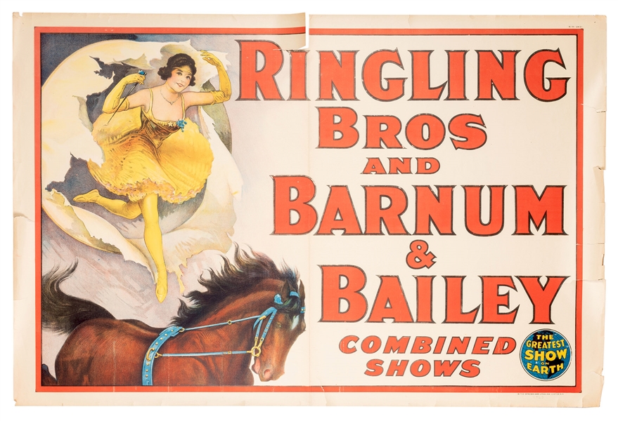 Ringling Bros and Barnum & Bailey Combined Shows. Equestrienne.
