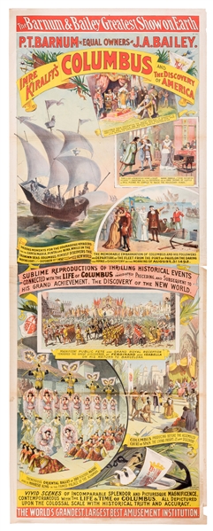 Barnum & Bailey’s Greatest Show on Earth. Imre Kiralfy’s Columbus and the Discovery of America.