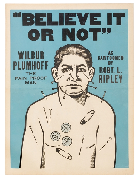 Wilber Plumhoff the Pain Proof Man / Believe It Or Not.