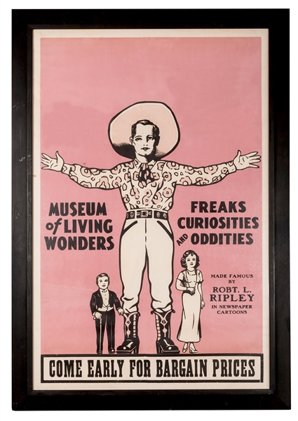 Museum of Living Wonders. Freaks Curiosities and Oddities.