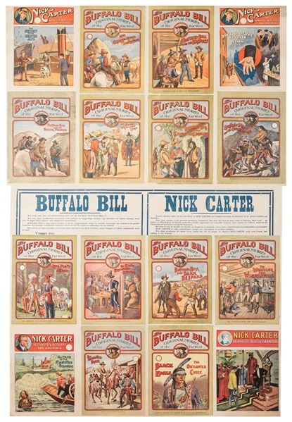 The Buffalo Bill Stories of the Far West. Dutch Newsstand Poster.