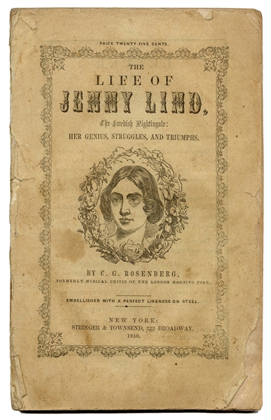 Jenny Lind American Tour Engraving and Book.
