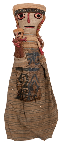 Large Peruvian Chancay Textile Doll.