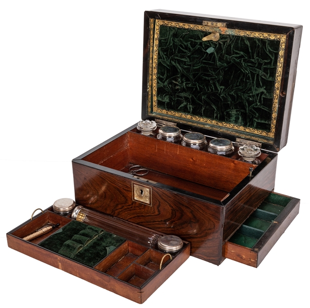 Victorian Travelling Dressing Case.
