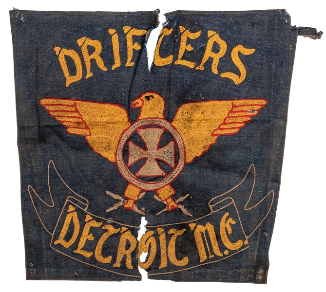 Detroit “Drifters” Motorcycle Club Patch or Flag.