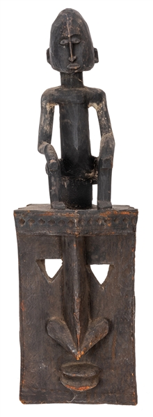 Large Dogon Mask – Man Seated Above Man. 