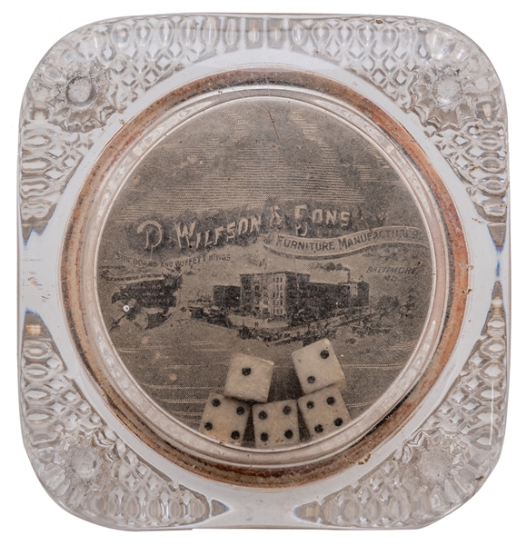 Advertising Dice Game Paperweight