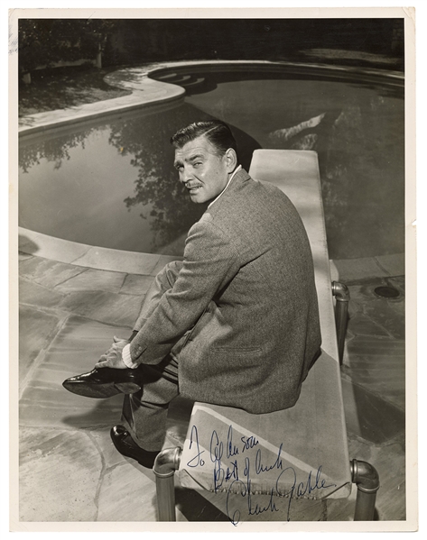 Inscribed and Signed Photograph of Clark Gable.