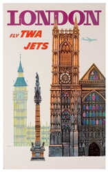 London. Fly TWA Jets.