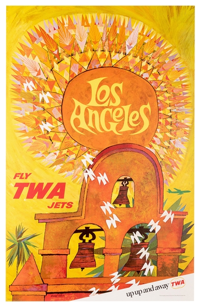 Los Angeles. Fly TWA Jets.