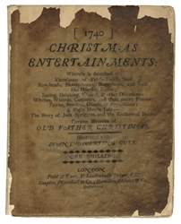 Christmas Entertainments 1740 (The Vellum-Parchment Shilling Series of Miscellaneous Literature).
