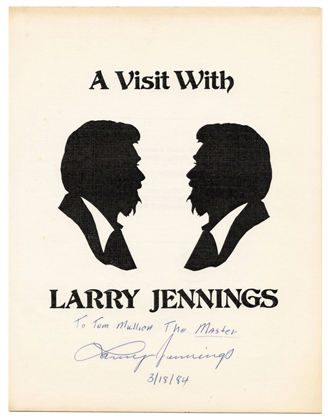 A Visit with Larry Jennings, Signed.