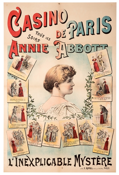 Annie Abbott. Casino de Paris. L’Inexplicable Mystere.