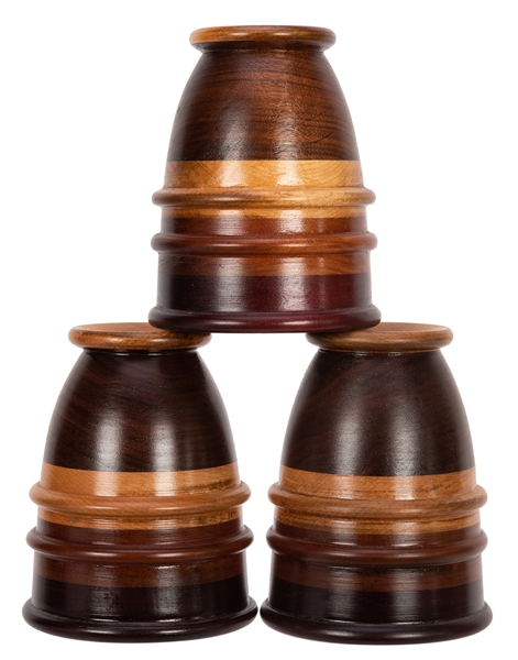 Segmented Wooden Cups.