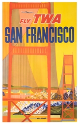 Fly TWA. San Francisco.