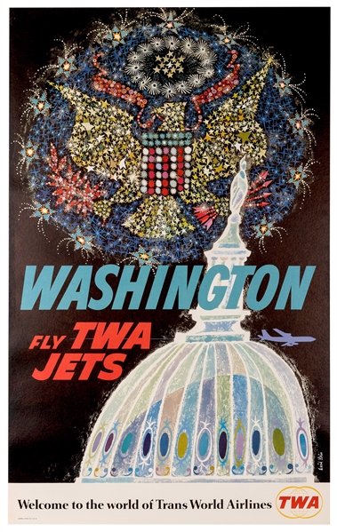 Washington. Fly TWA Jets.