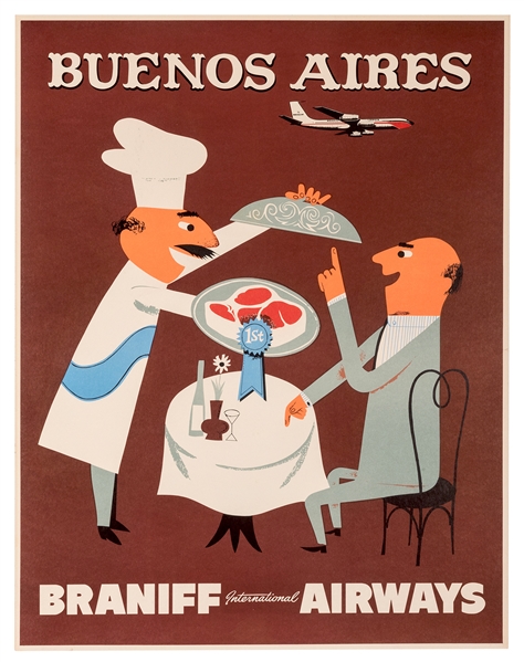 Buenos Aires. Braniff International Airways.