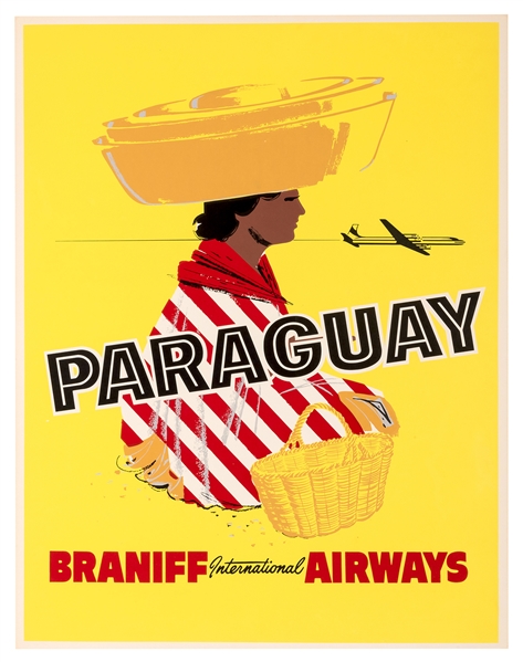 Paraguay. Braniff International Airways.