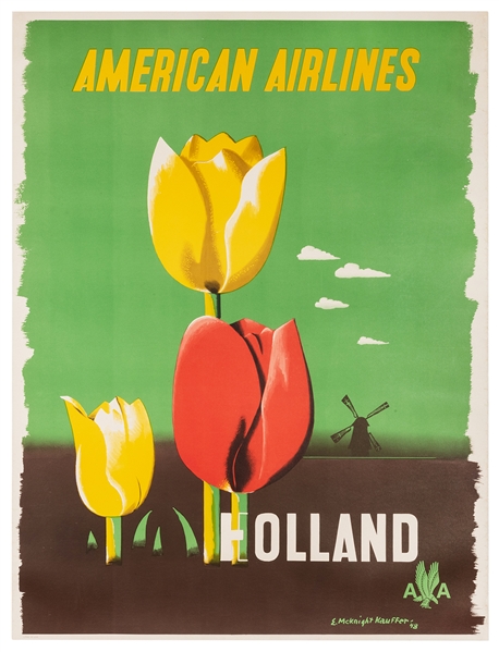 Holland. American Airlines.
