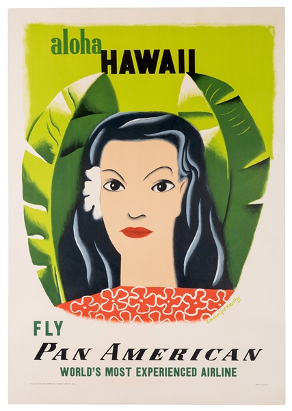 Aloha Hawaii. Fly Pan American.
