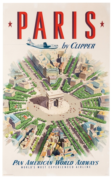 Paris by Clipper. Pan American World Airways.