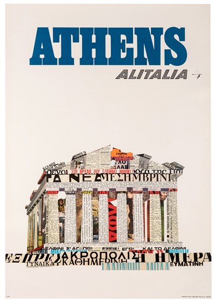 Alitalia. Athens.