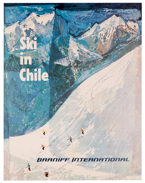 Braniff International Airways. Ski in Chile.