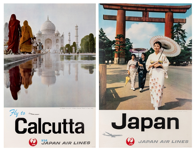 Calcutta and Japan Via Japan Air Lines.