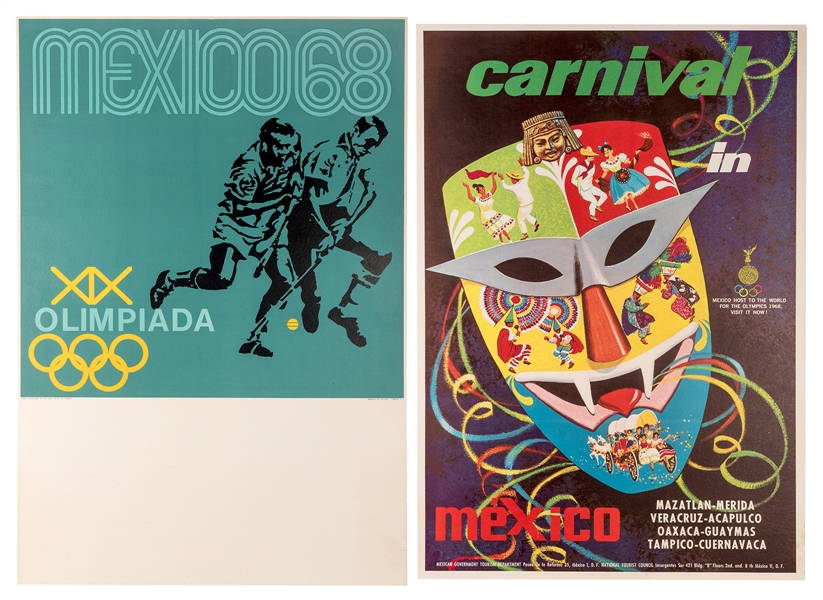 Two 1968 Mexico Olympics Posters.