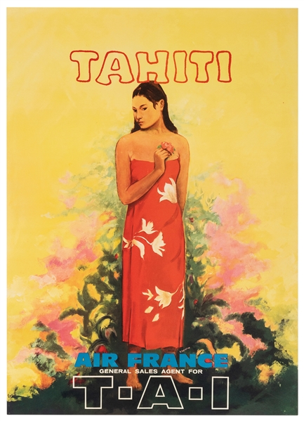 Tahiti. Air France. General Sales Agents for TAI.