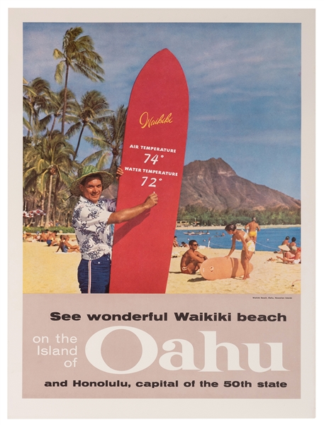 Hawaii Travel Poster.