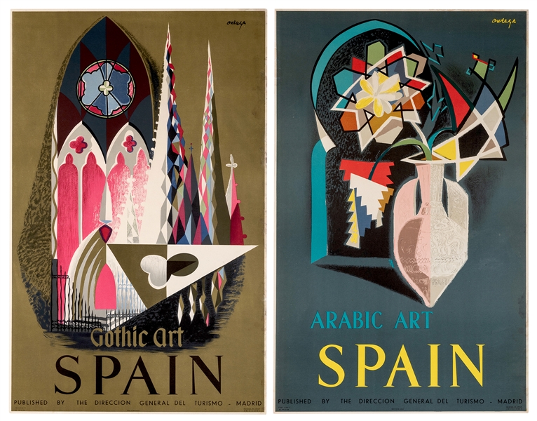 Spain. Two Original Travel Posters.