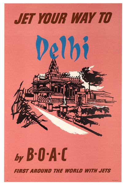 Jet Your Way to Delhi By BOAC.