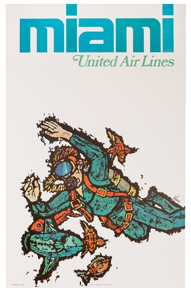 Miami. United Air Lines.