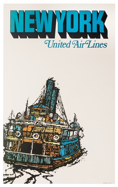 New York. United Air Lines.