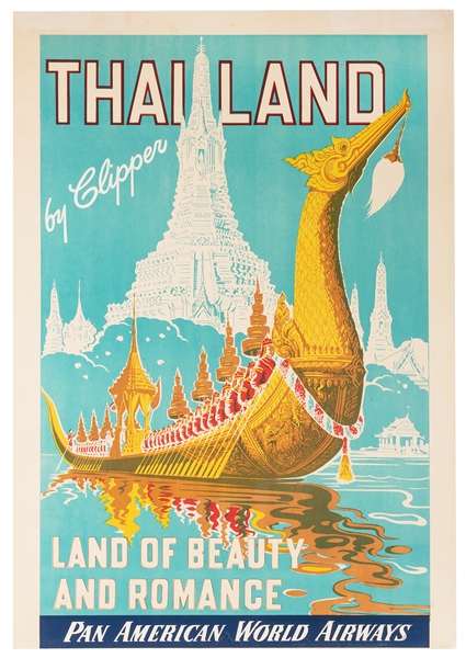 Thailand by Clipper. Pan American World Airways.