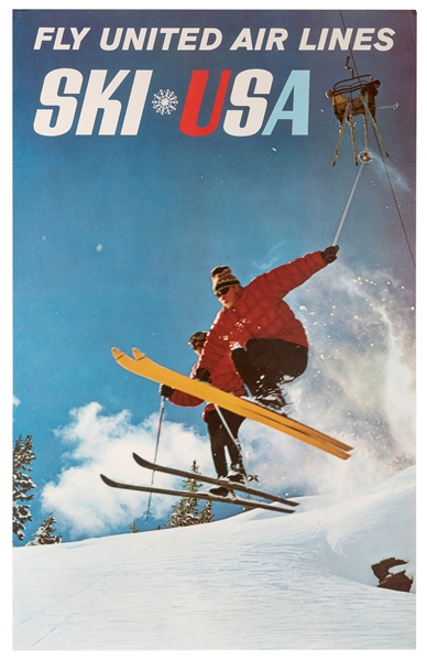 Ski USA. Fly United Air Lines