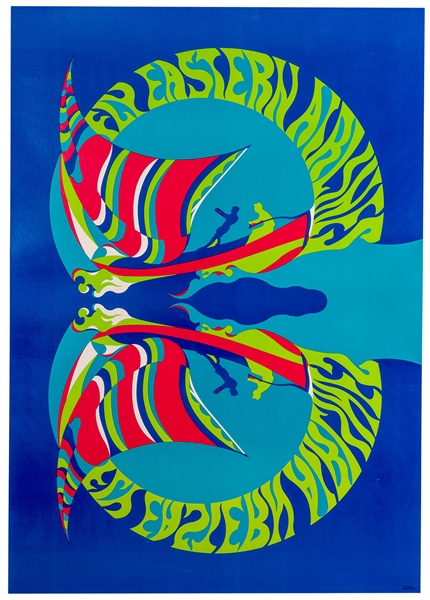 Fly Eastern Airlines “Psychedelic Butterfly” Travel Poster.