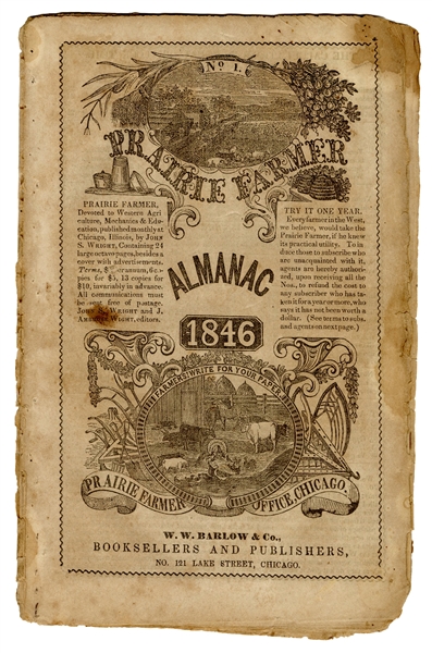 No. 1. Prairie Farmer Almanac 1846.