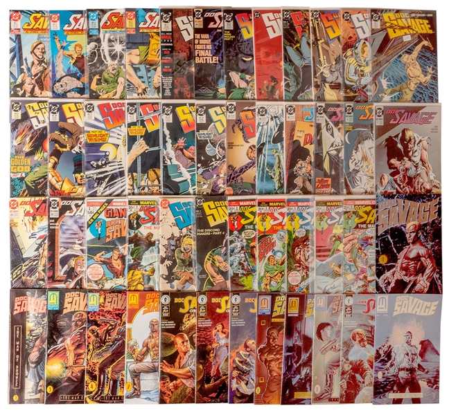 Doc Savage. Lot of 48 Comic Books.