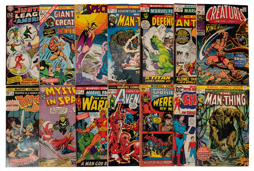 Marvel and DC Silver and Bronze Age Comics. Lot of 16.