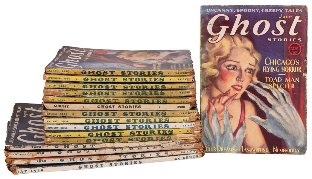 Ghost Stories. Group of 16 Pulps.