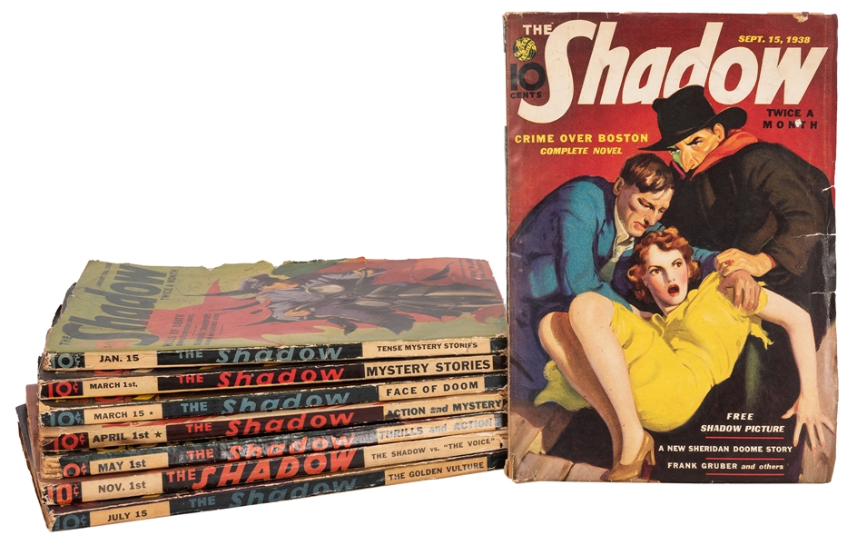 The Shadow. 1938. Eight Issues.