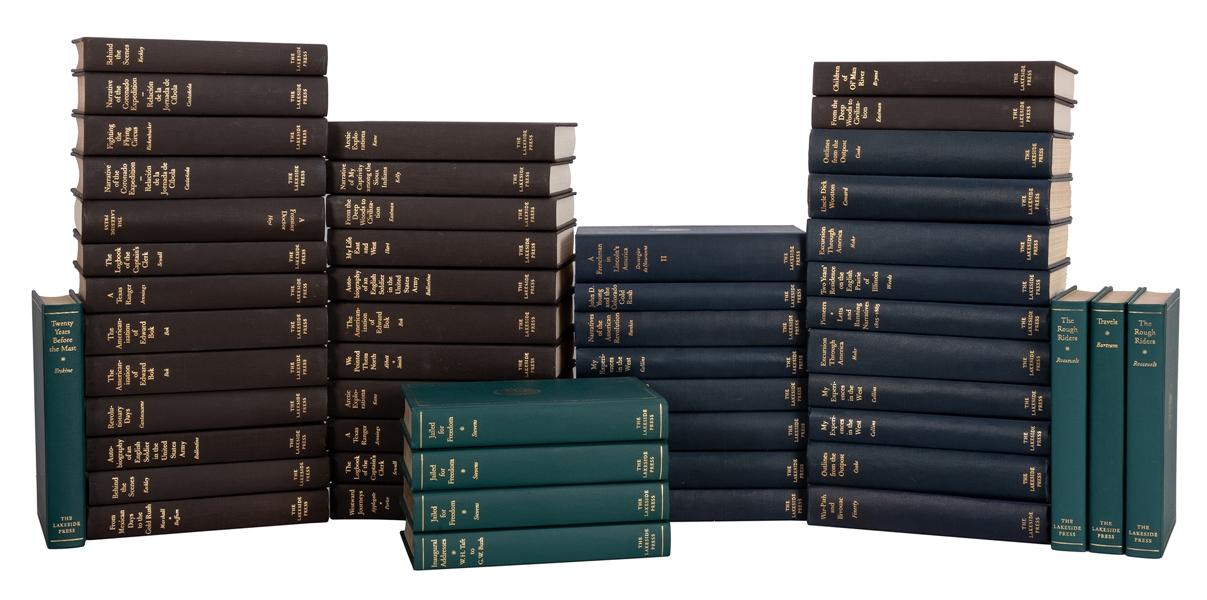 Lakeside Press. Lot of 67 Volumes.