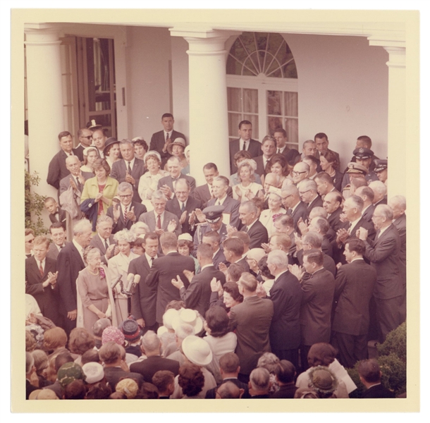 Original Photograph of JFK and Gordon Cooper.