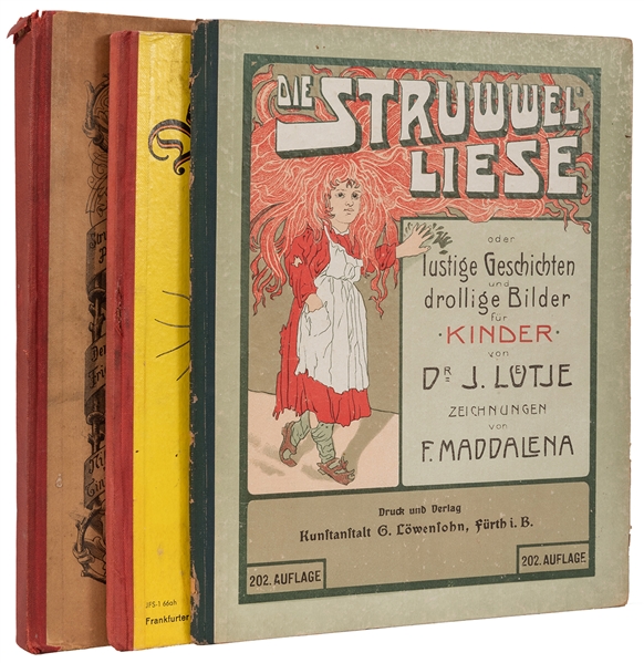 Three Struwwelpeter Books in German.